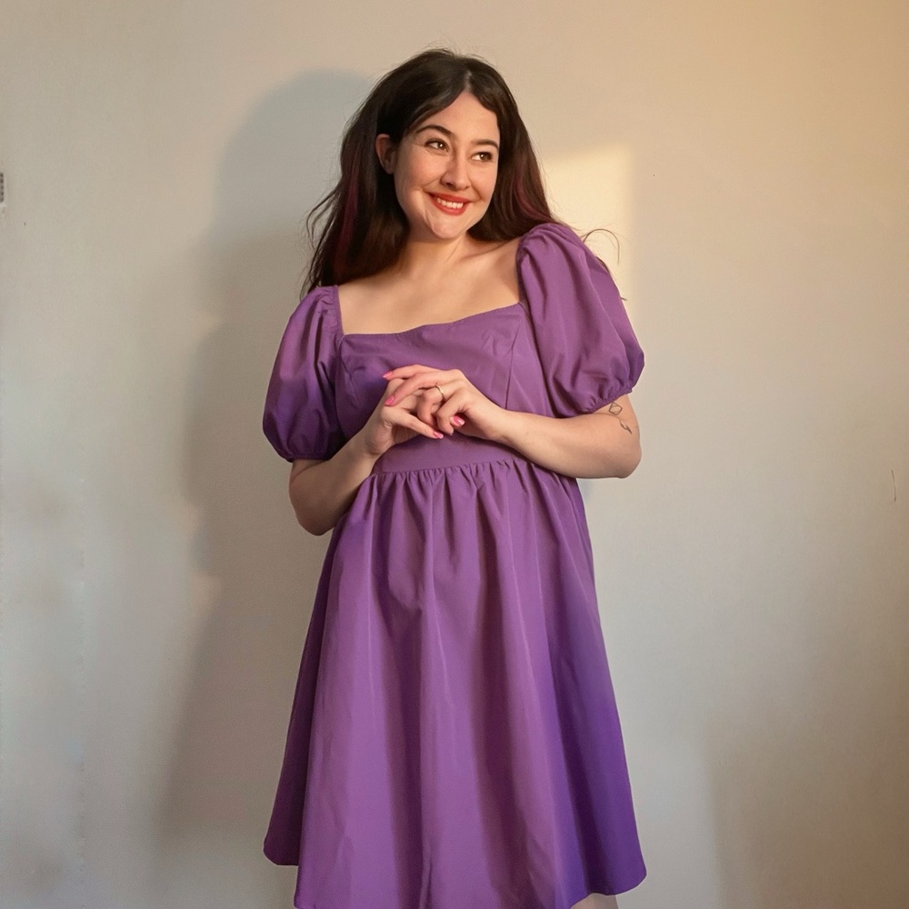 Elegant Purple Women's Dress